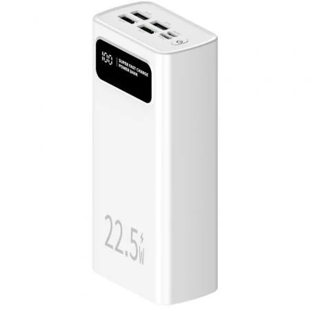 Leotec Powerbank 30000mAh 22,5W Blanco LEPOW30W22W Leotec Powerbank 30000mAh 22,5W Blanco LEPOW30W22W